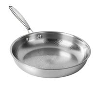 Non-Stick Frying Pan - Hammered Titanium Pan Scratch Resistant Cookware Stove Frying Breakfast Omelet Tool Fish Steak | Perfect, Easy and Comfortable Roasting from High
