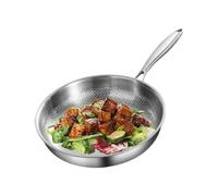 Non-Stick Frying Pan, Induction Pan, 25 Years of Experience, Steak Pans, Hammered Stainless Steel Pan, Frying Pans without Coating for Induction, Searing, Steak and Cooking at Home