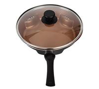 Non Stick Frying Pan Skillet Elegant Yet Practical Multifunctional Cookware for Home Kitchen Aluminum Copper 44x27.5cm