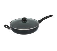 Non Stick Frying Pan Wok Sauté Fry Pan Induction with Glass Lid 28cm