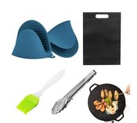 Non Stick Grill Pans - Korean Barbecue Grill, Food Party Hot Pot| Iron Griddle Pan, Divided Frying Pan, Durable Grilling Skillet Pan, Skillet Pan For BBQ, Induction Hob, Gas Hob, Oven & Flat Top Grill