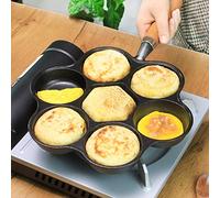 Non-Stick Omelette Pan, Divided Grill Frying Pot for Perfect Eggs, All-in-One Design Compatible with All Heat Sources, Ideal for Breakfast Cooking