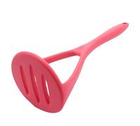 Non Stick Potato Masher - Silicone Smooth Food-Masher | Durable Comfortable Grip Large Round Handheld Press Accessory for Pumpkin Carrot Potatoes Jam Vegetables Fruits