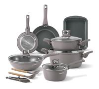 Non Stick Pots and Pans Set 19 Piece, Induction Hob Pan Set, Kitchen Cookware Sets Nonstick, Saucepan Sets with Lids, Frying Pans Set for Cooking, Saute Pan, Stock Pot