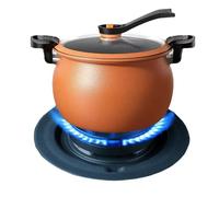 Non-Stick Pressure Cooker with Transparent Lid Large Non-Stick Multifunctional Kitchen Aid Cast Iron Pressure Cooker for Canning Steaming Cooking Baking Legumes Restaurant
