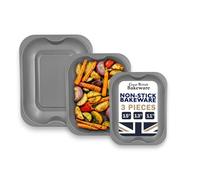 Non-Stick Roasting Baking Tray Set, 28, 33, 38cm (3 piece)
