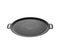 Non Stick Round Baking Pan Korean Grill Plate for Even Heating Multifunctional Stove Plate Korean BBQ Grill Pan Frying and Grilling Pan for Home Kitchen Camping Travel 060954