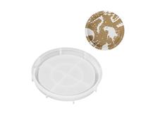 Non-Stick Silicone Mold for Epoxy Resin Casting, Round Fruit Tray & Plate DIY Craft Molds, Heat-Resistant Reusable Baking Molds for Candy, Chocolate, Soap Making, Ideal for Artists & Home