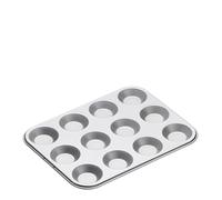 Non Stick Silver 12 Hole Shallow Baking Tray (Each)