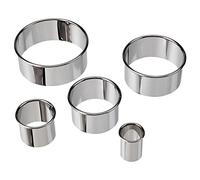 Non Stick Spring Form Cake Tin, Cheesecake Tin, Springform Pan for Baking with Removable Bottom and Quick-Release Latch (5PC Round Cookies Cutter Set)