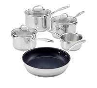 Non-Stick, Stainless Steel, Saucepan Set, 5 Piece, Stellar Profile, Brand New