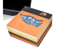 Non-stick Sticky Notes | Paper Carving Art | Vintage Pattern Engraving Diary for Office Home Classroom Christmas Gift Women Adults