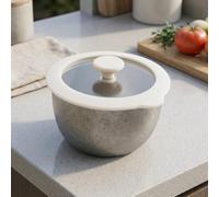 Non-Stick Titanium Dessert Bowl 24.4cm Silver | Perfect single serving size, 24.4x4cm dimensions, compact storage, fits small pots, convenient meal prep