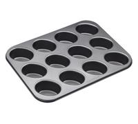 Non-Stick Twelve Hole Friand Pan Masterclass Black One Size