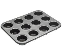 Non-Stick Twelve Hole Mini Sandwich Tin Masterclass Dark Grey One Size
