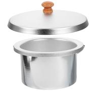 Non-stick Wax Melting Inner Pot 600cc with Lid for Wax Heater | Aluminum Iron Build, Smooth Surface, Compact Design, for Salons and Home Waxing Beginners