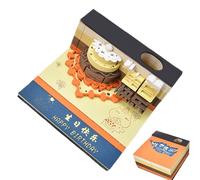 Non-Sticky Sticky Notes - Adhesive Notepad, Notebook with Classic Vintage Patterns for Home, Office, Desk, Classroom Education Donte