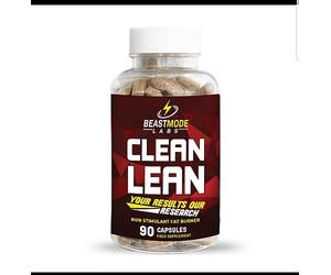 Non-Stim Fat Burner - Clean Lean Caffeine-Free Weight Loss Pills, Thermogenic Belly Fat Burner for Men & Women, Natural Metabolism & Appetite Support - Beastmode Labs Non Stimulant