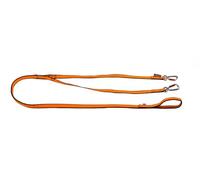 Non-Stop Dogwear Bungee Leash Double, Black/Orange - 2.8m
