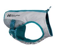 Non-Stop Dogwear Cooling Vest for Dogs, Light Grey/Teal, M, 100% Polyester