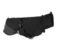 Non-stop dogwear Fjord raincoat, Waterproof Dog Rain Jacket, Adjustable and Breathable with Reflective, Leash Openings and Leg Straps, Black for Medium Dogs, size 45