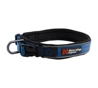 Non-stop dogwear Roam Collar Dog Collar Blue With Reflective Stripes