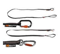 Non-Stop Dogwear Touring Bungee Leash, Black/Grey - 2.0m/13mm