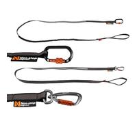 Non-Stop Dogwear Touring Bungee Leash, Black/Grey - 2.8m/23mm