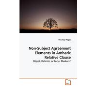 Non-Subject Agreement Elements in Amharic Relative Clause: Object, Definite, or Focus Markers?