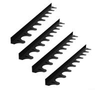Non Tacky Silicone Kitchen Gap Covers, Effortless to Clean, Safe for Use Around Children and Pets (black)