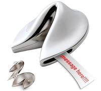 Non-Tarnishing Silver Fortune Cookie Paperweight