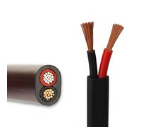 Non-Thinwall Automotive Flat Twin 2 Core Cable 1.5mm², 12.75A, 12V/24V Wire for Auto, Van (50M Roll)