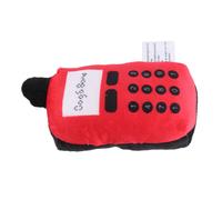 Non-Toxic Plush Pet Chew Toy for Dogs Sounding Red Cell Phone Shape