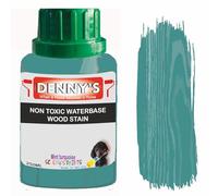 Non-Toxic Water-Based Wood Stain - Fast Drying - 179 Colours - For Furniture, Doors, Floors, Skirting, Crafts & Interior Wood - Sponge or Roller Application (Mint turquoise, 250ML bottle)