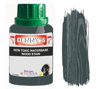 Non-Toxic Water-Based Wood Stain - Fast Drying - 179 Colours - For Furniture, Doors, Floors, Skirting, Crafts & Interior Wood - Sponge or Roller Application (Black green, 1 Litre Bottle)
