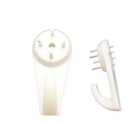 Non-Trace Picture Frame Hooks, 20 PCS Photo Hanging Hooks Hard Wall Hanger Hook White Picture Hanger Hooks for Drywall Concrete Wall Plasterboard Walls