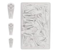 Non-Trace Picture Hook,60pcs Picture Hanging Kit for Frame Fixing,Wall Studs,for Fixing Picture Frames on Lime,Plasterboard, Drywall, Latex Wall
