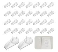 Non-Trace Picture Hooks - 30 Pcs Wall Hanging Kit for Photos, Paintings, Mirrors - Durable Frame Hanger Hooks, Easy Installation, Suitable for Various Wall Types, Including Concrete and Wood