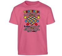 Non Verbal Doesn't Mean That I Have Nothing To Say Autism Boys T Shirt Unisex Gift Girls Kids TShirt Printed Design Heliconia - Youth Medium (Age 7-8)