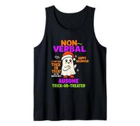 Non Verbal I Can’t Say Trick Or Treat Autism Awareness Tank Top