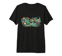 Non-Verbal Mode Retro Tech Introvert Glitch Art 90s Tape Premium T-Shirt