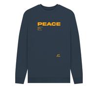 Non Violence PEACE Navy Sweatshirt | Size: Large Non Violence Navy L