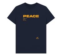Non Violence PEACE Navy T-Shirt | Size: Large Non Violence Navy L