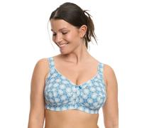Non-Wired Bra Print by Susa 8231 36-52 B-G Blue-White