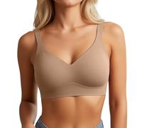Non Wired Bras For Women,Seamless Full Cigure Lift Bra For Everyday Wear - Wireless Deep V Shaping Underwear Designed For Full Bust Support And Comfortable Everyday Fit