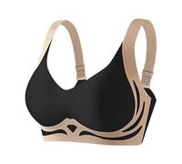 Non Wired Bras for Women, Sports Bras Women High Impact, Underwear Comfort and Double Support for Large Bust Push Up Seamless Non Wired Support Everyday Lounge Yoga Use