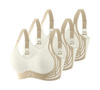 Non Wired Bras for Women UK 3 Pieces Seamless Support Wireless Bra for Large Breasts Comfort Soft Bralettes with Adjustable Straps Ladies Full Coverage Bralettes Sleep Underwear
