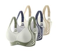 Non Wired Bras for Women UK 3 Pieces Seamless Support Wireless Bra for Large Breasts Comfort Soft Bralettes with Adjustable Straps Ladies Full Coverage Bralettes Sleep Underwear