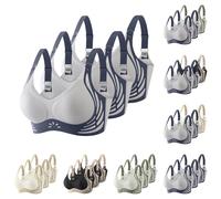 Non Wired Bras for Women UK 3 Pieces Seamless Support Wireless Bra for Large Breasts Comfort Soft Bralettes with Adjustable Straps Ladies Full Coverage Bralettes Sleep Underwear