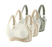 Non Wired Bras for Women UK 3 Pieces Seamless Support Wireless Bra for Large Breasts Comfort Soft Bralettes with Adjustable Straps Ladies Full Coverage Bralettes Sleep Underwear